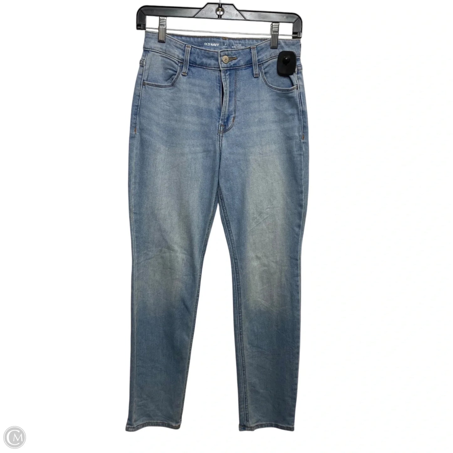 Jeans Straight By Old Navy In Blue Denim, Size: 2p
