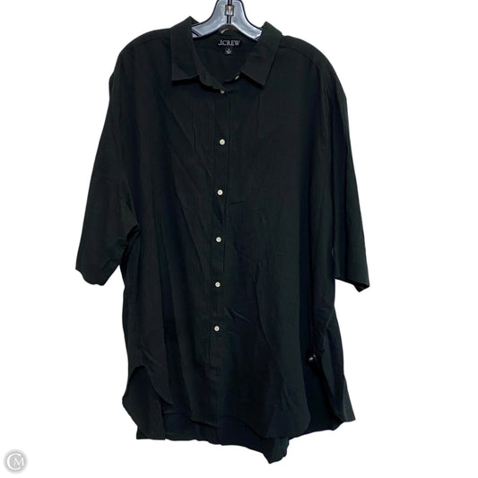 Top 3/4 Sleeve By J. Crew In Black, Size: 3x