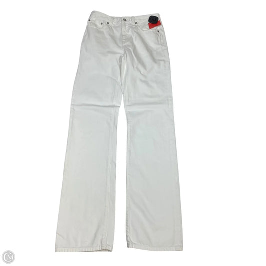 Jeans Straight By J. Crew In White Denim, Size: 2