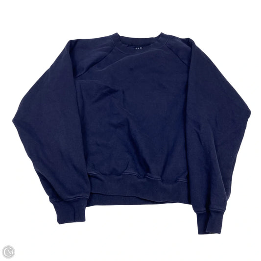 Sweatshirt Crewneck By Gap In Navy, Size: Xs