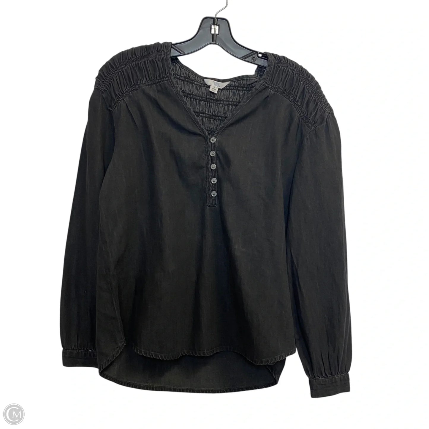 Top Long Sleeve By Time And Tru In Grey, Size: S