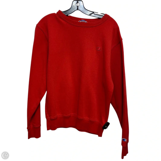 Athletic Sweatshirt Crewneck By Champion In Red, Size: S