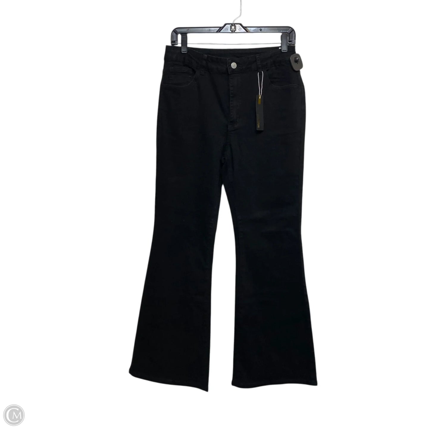 Jeans Flared By Gilipur In Black Denim, Size: L