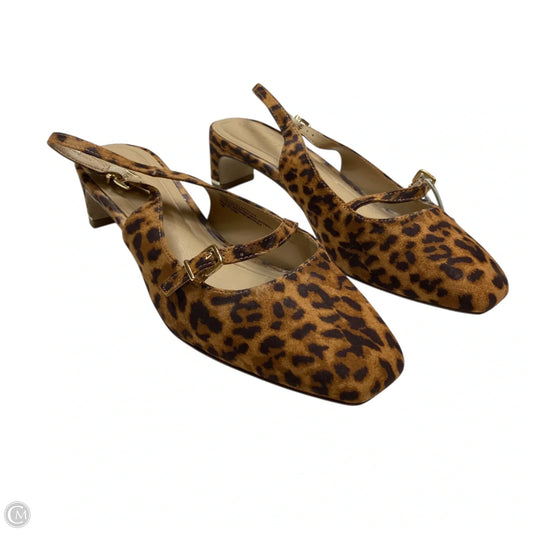 Shoes Heels Kitten By Crown And Ivy In Animal Print, Size: 7.5
