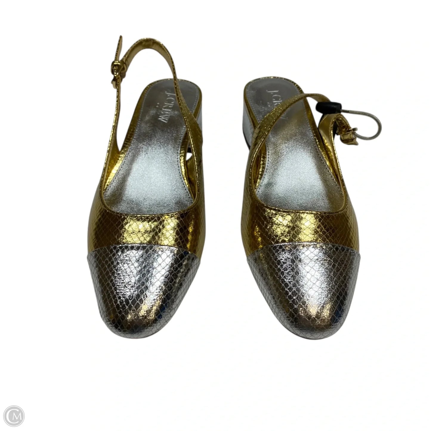 Shoes Flats By J. Crew In Gold & Silver, Size: 7.5