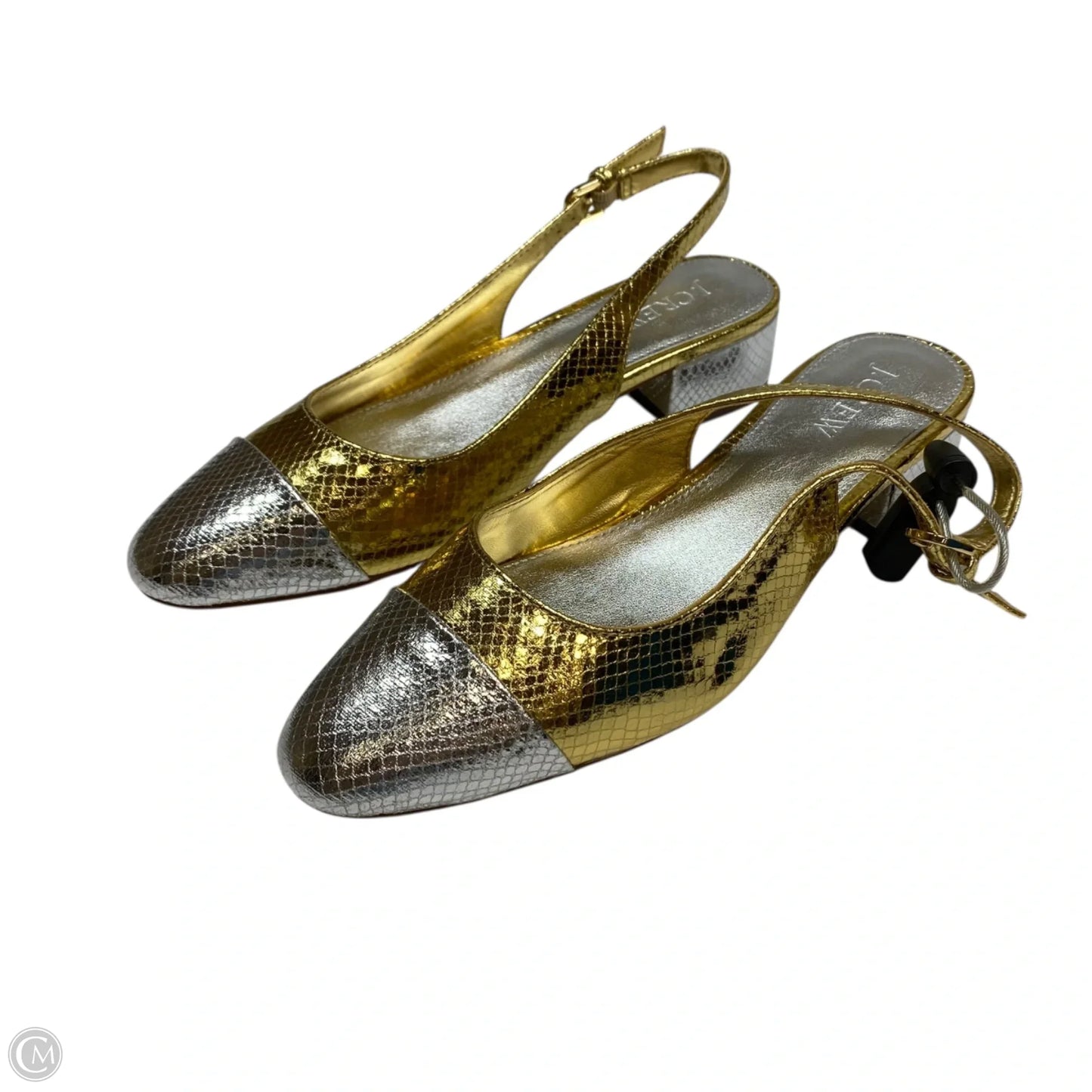 Shoes Flats By J. Crew In Gold & Silver, Size: 7.5