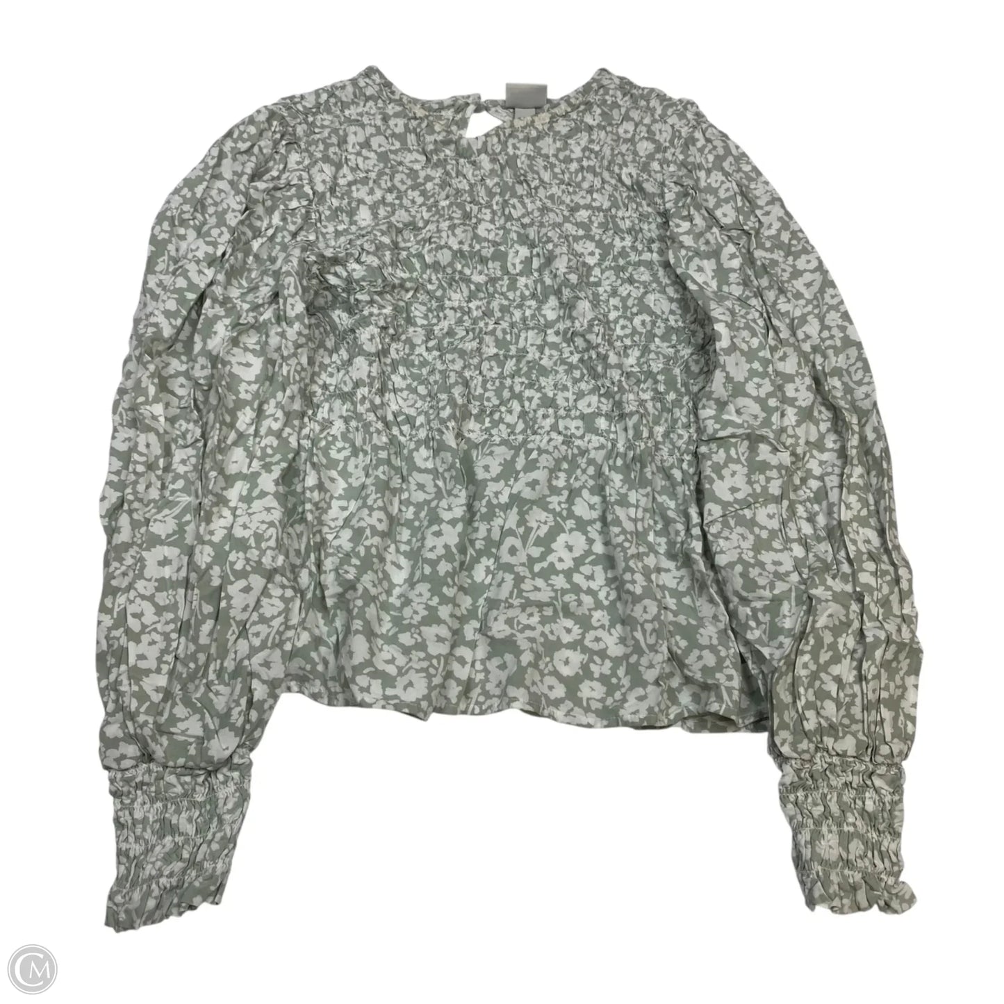 Top Long Sleeve By A New Day In Green & White, Size: Xl