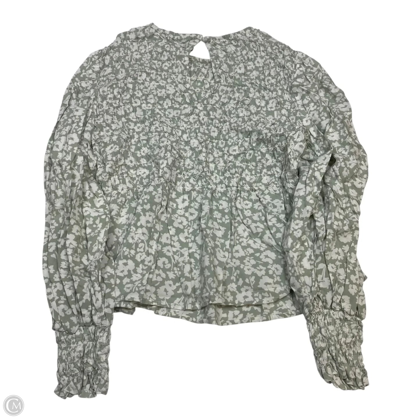 Top Long Sleeve By A New Day In Green & White, Size: Xl