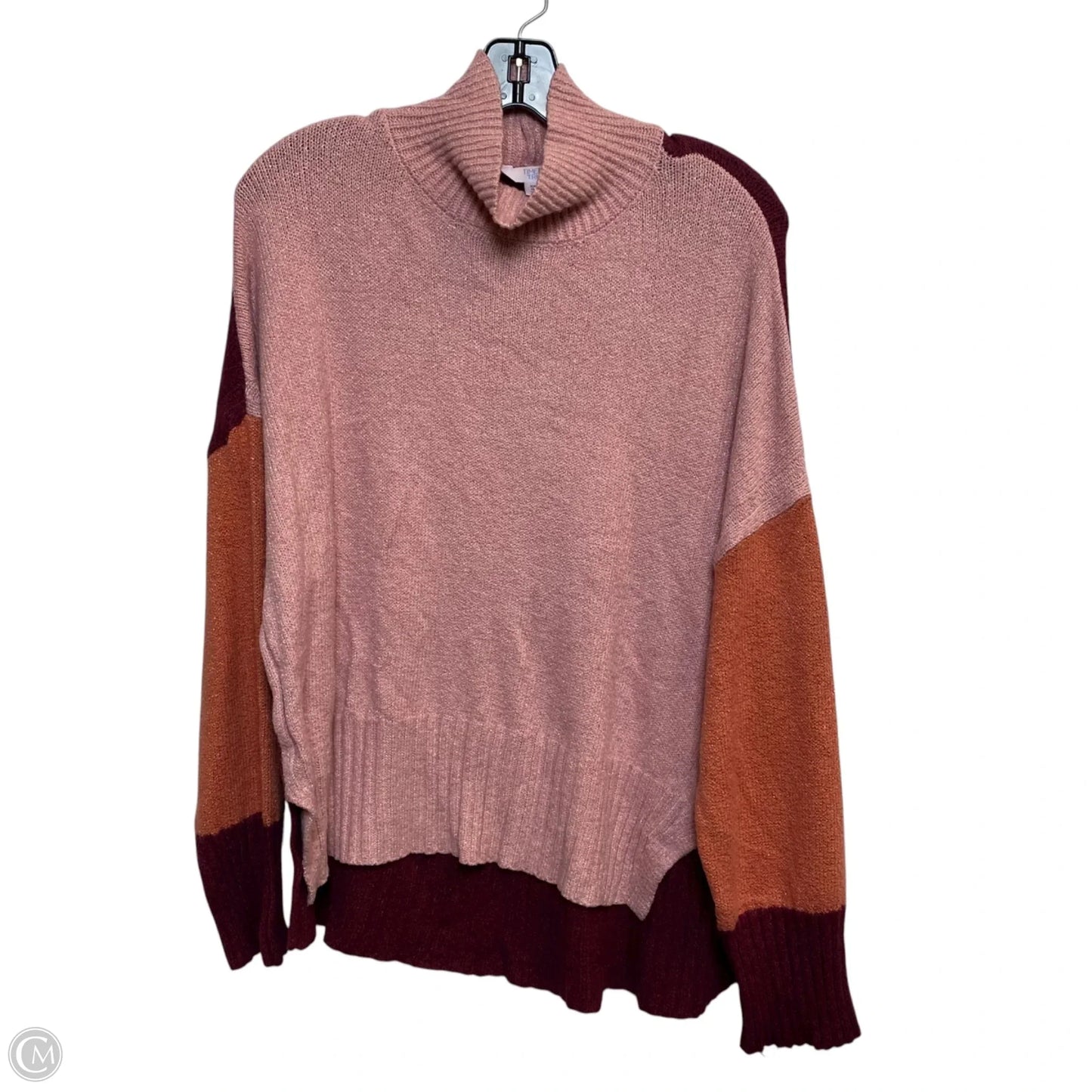 Sweater By Time And Tru In Pink & Red, Size: Xxl