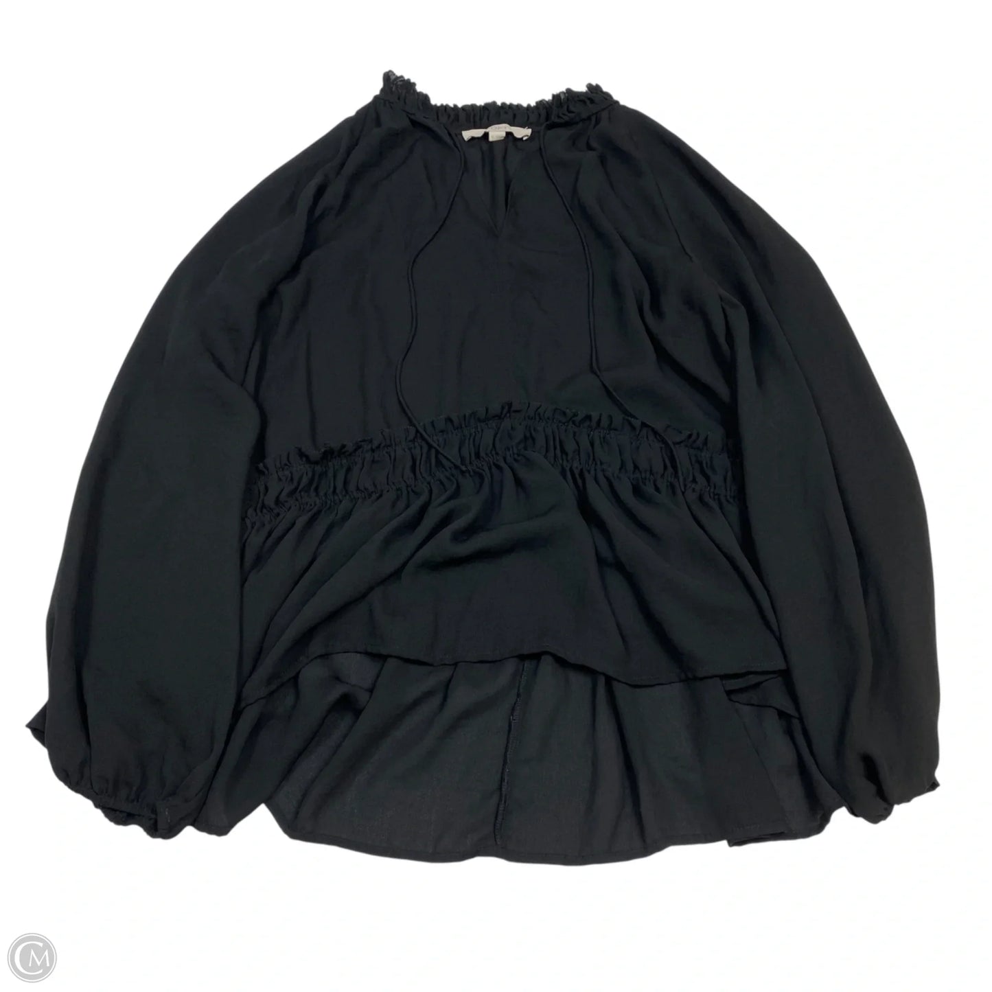 Top Long Sleeve By Loft In Black, Size: M