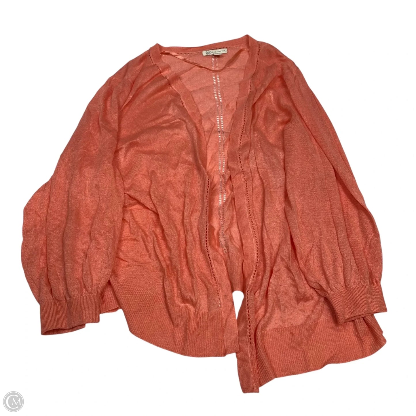 Cardigan By Cato In Coral, Size: 3x