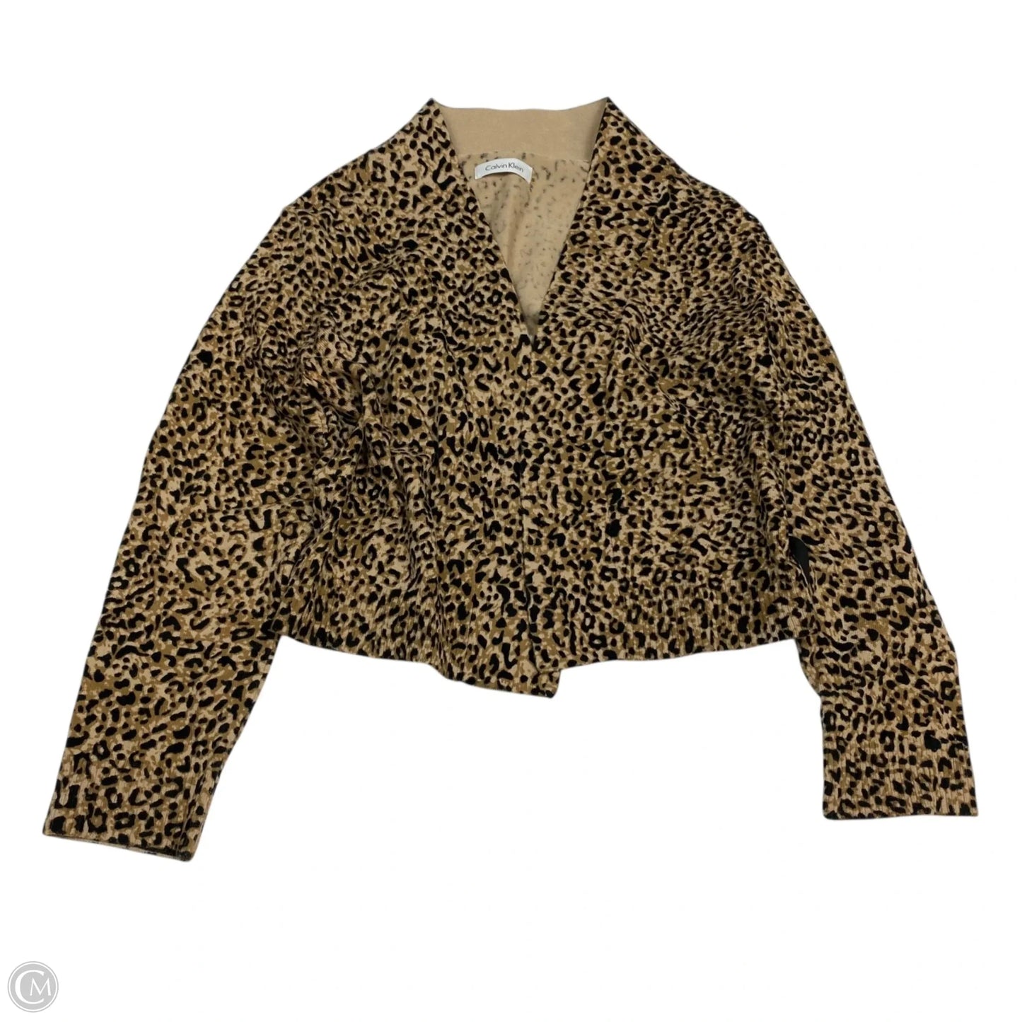 Cardigan By Calvin Klein In Animal Print, Size: S