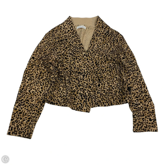Cardigan By Calvin Klein In Animal Print, Size: S