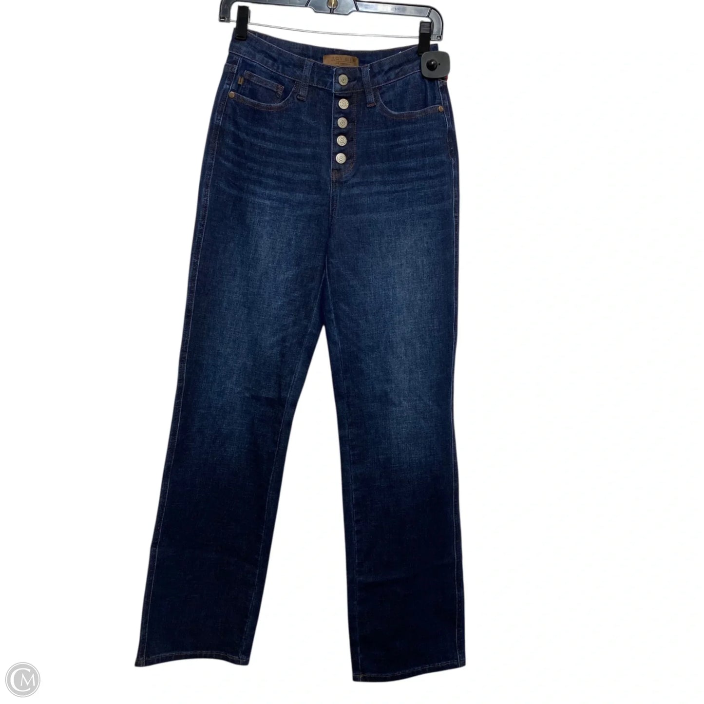 Jeans Straight By Judy Blue In Blue Denim, Size: 2