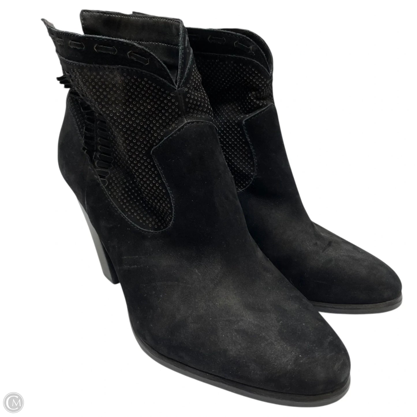 Boots Ankle Heels By Vince Camuto In Black, Size: 10