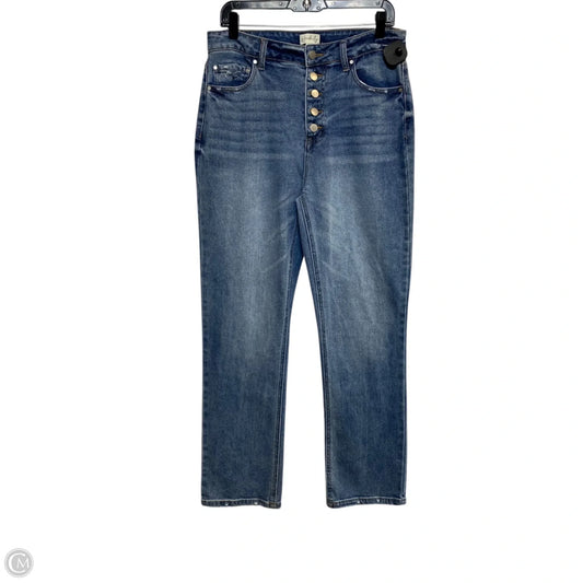 Jeans Skinny By Wonderly In Blue Denim, Size: 12