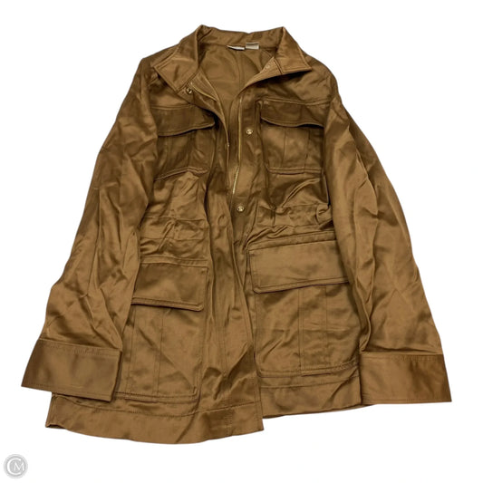 Jacket Utility By Chicos In Brown, Size: S