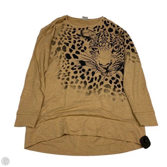 Top Long Sleeve By Chicos In Brown, Size: S