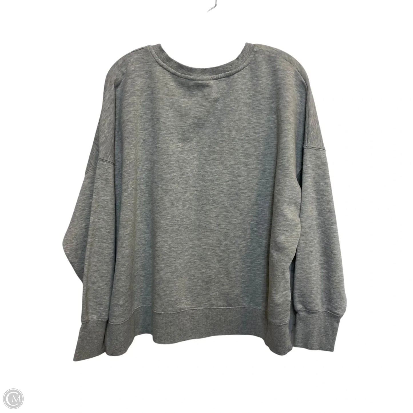 Sweatshirt Crewneck By Oak & Trellis In Grey, Size: 2x