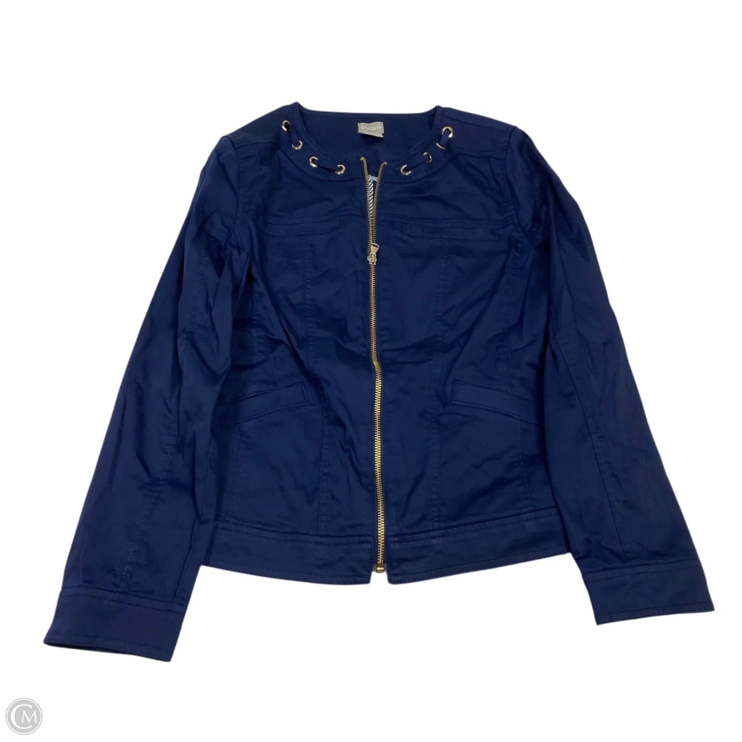Jacket Utility By Chicos In Navy, Size: S