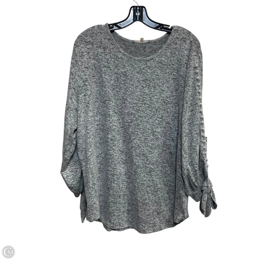Top 3/4 Sleeve By My Danielle In Grey, Size: Xxl