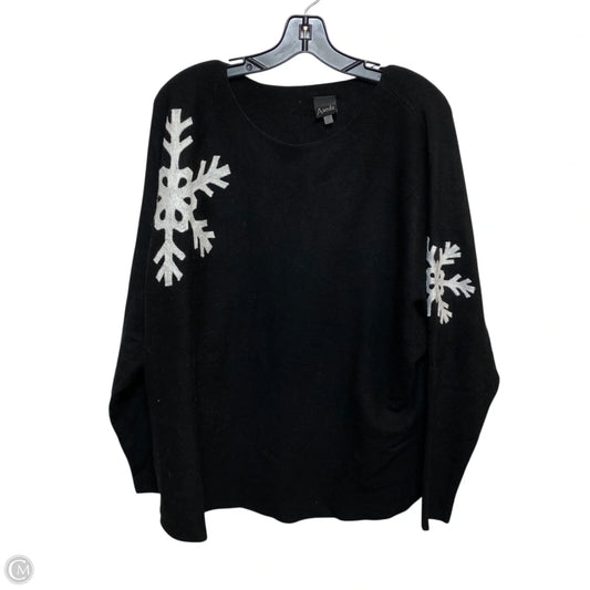 Top Long Sleeve By Aaeda In Black, Size: 1x