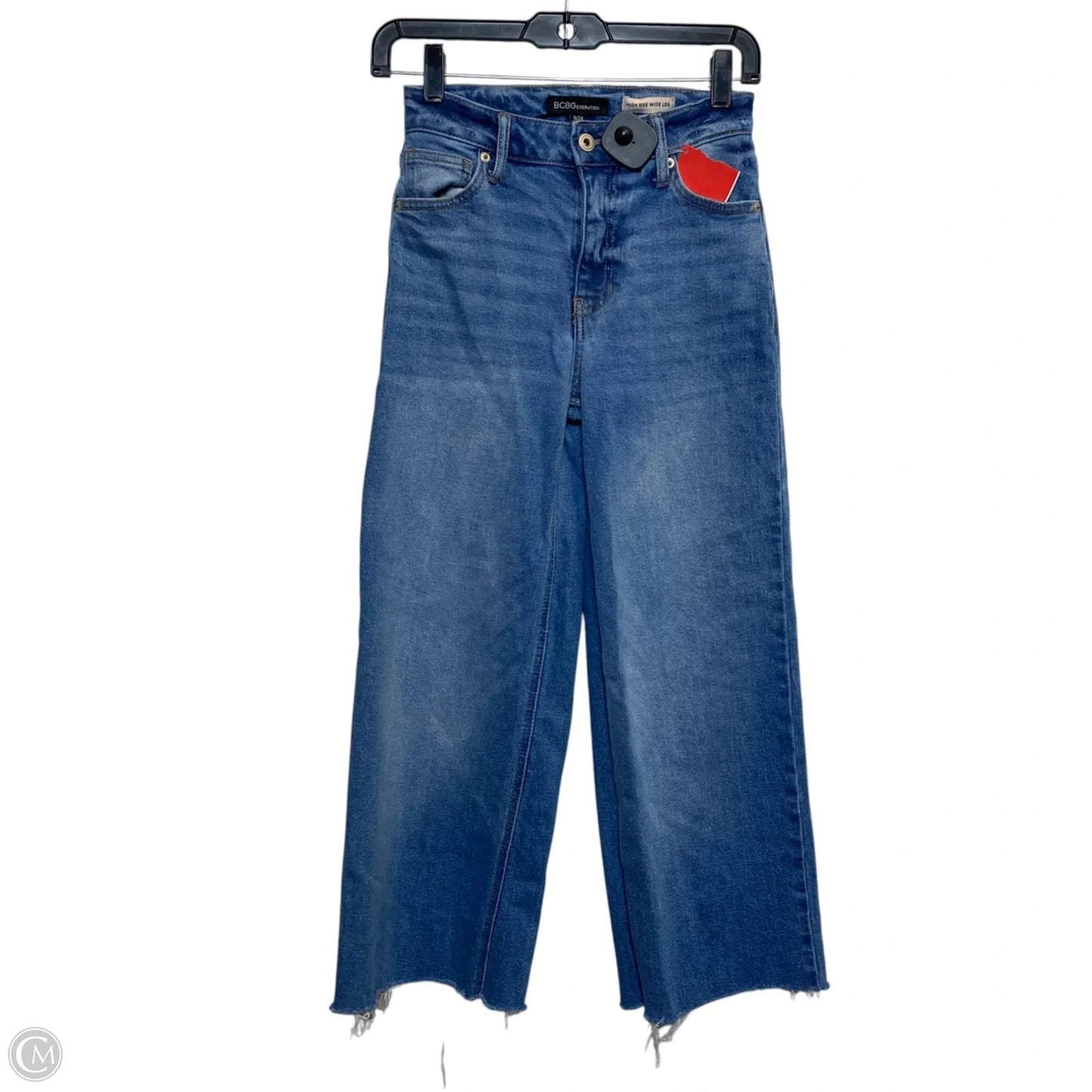 Jeans Wide Leg By Bcbgeneration In Blue Denim, Size: 0