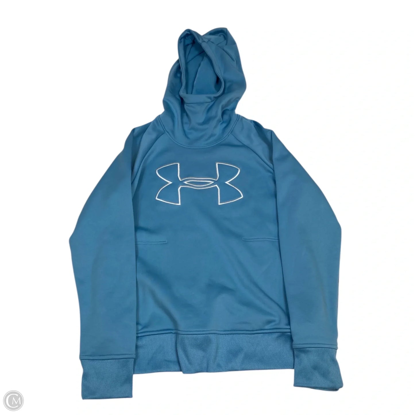 Athletic Sweatshirt Hoodie By Under Armour In Blue, Size: M