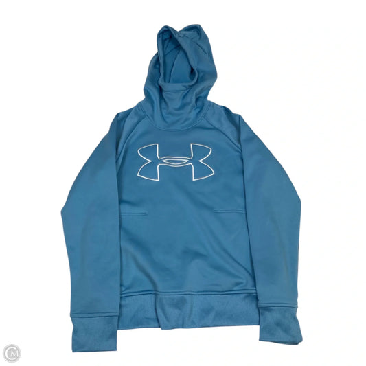 Athletic Sweatshirt Hoodie By Under Armour In Blue, Size: M