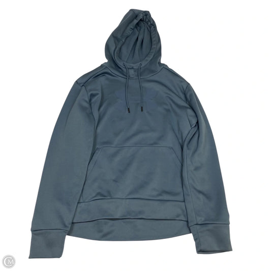 Athletic Sweatshirt Hoodie By Under Armour In Blue, Size: M