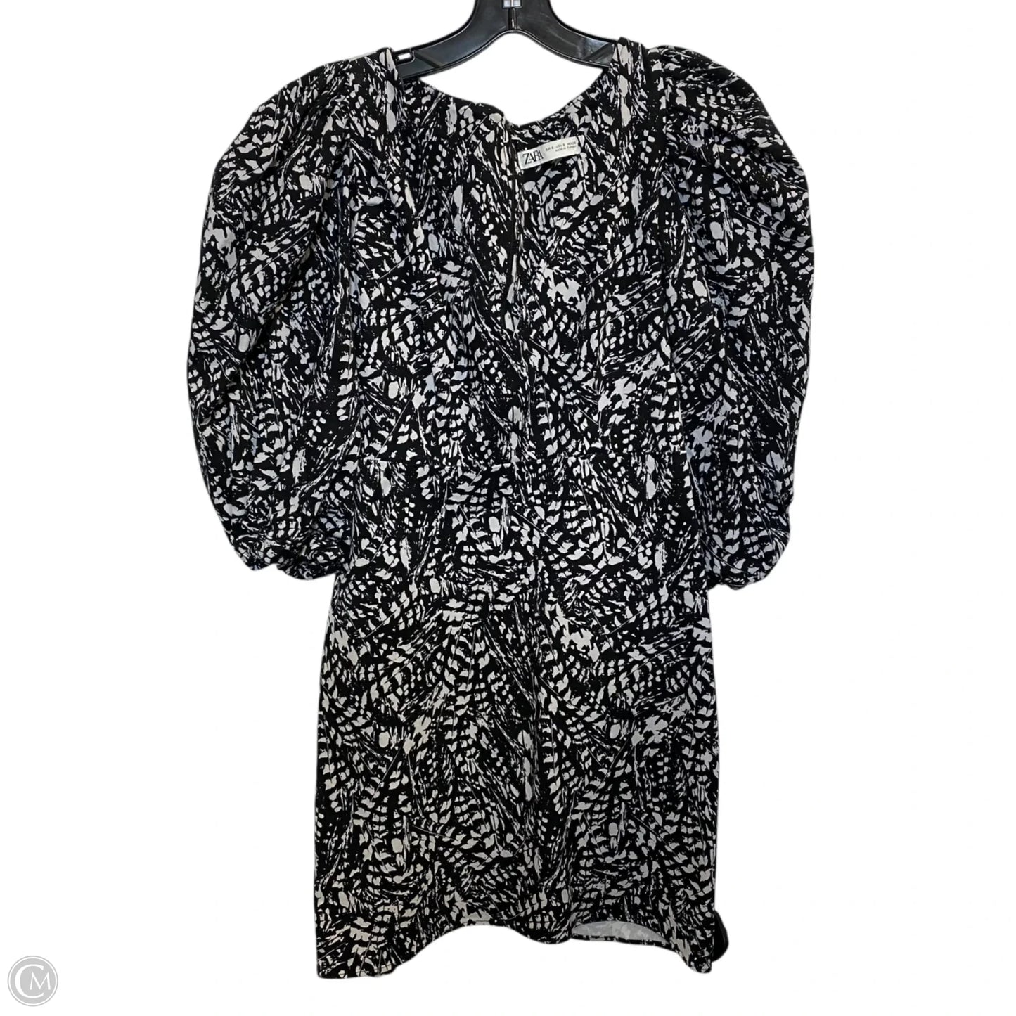 Dress Casual Short By Zara In Black & White, Size: S