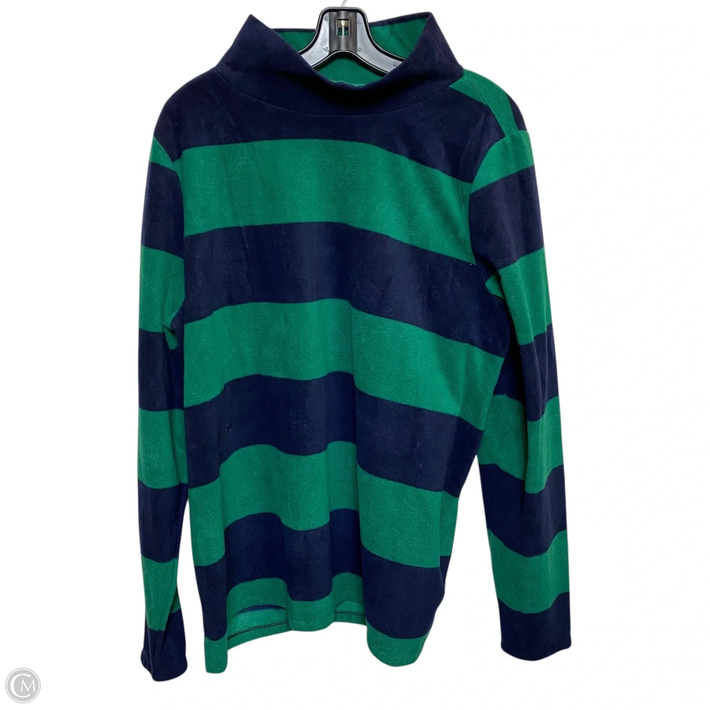 Top Long Sleeve By Kim Rogers In Blue & Green, Size: Xxl