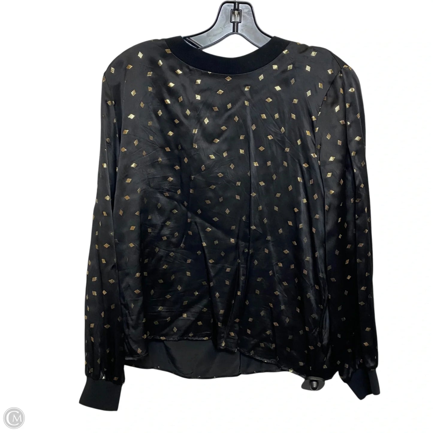 Top Long Sleeve By Garnet Hill In Black, Size: M
