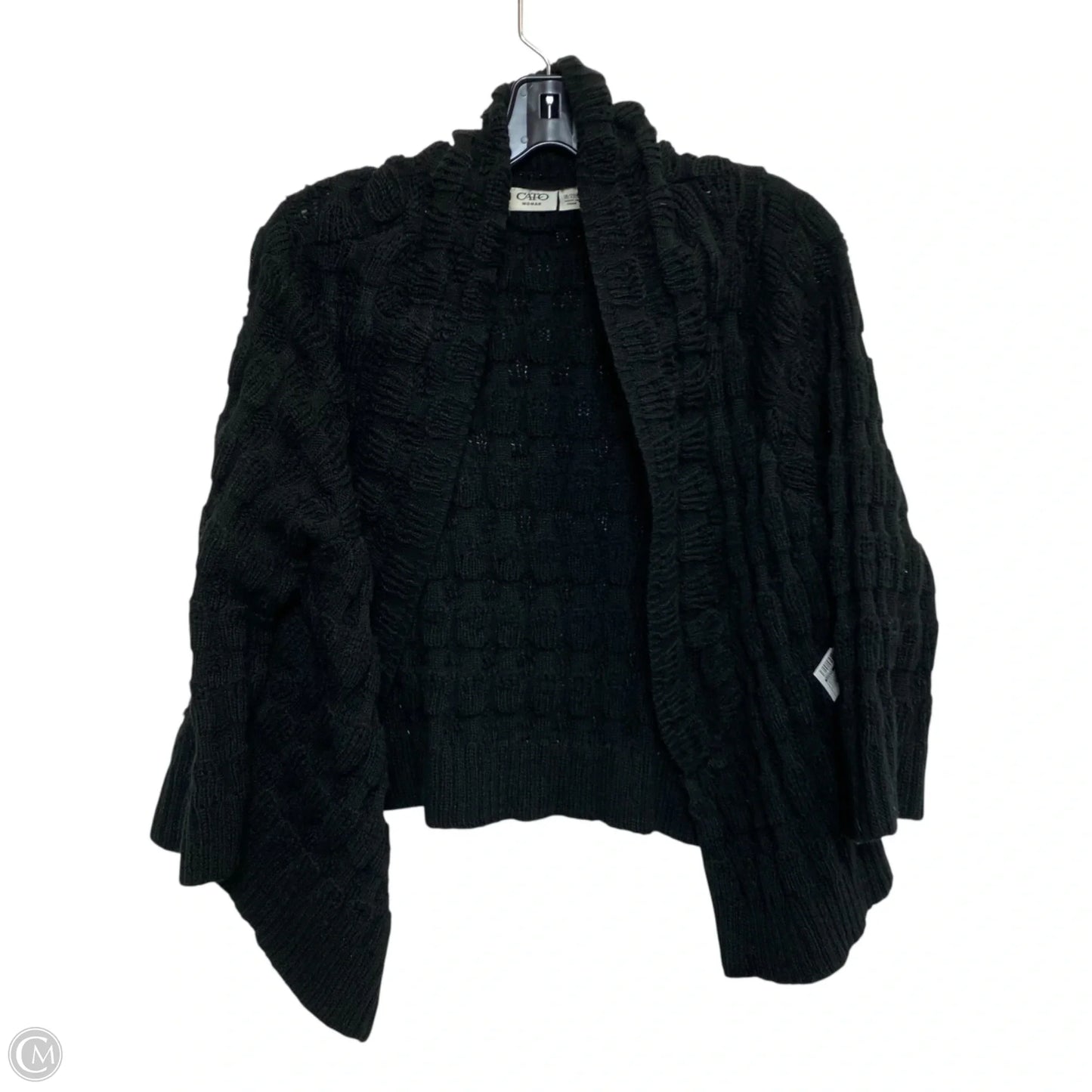 Sweater Cardigan By Cato In Black, Size: 1x