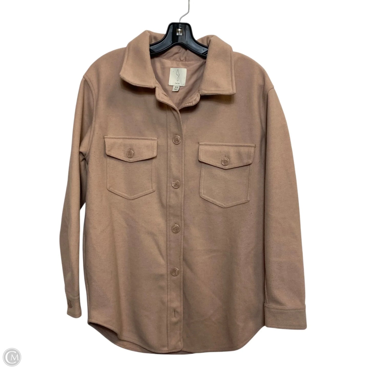 Jacket Shirt By Joie In Pink, Size: M