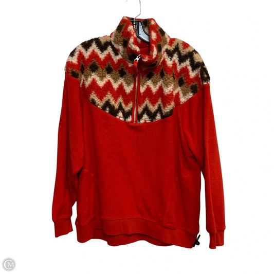 Sweatshirt Collar By Aerie In Red, Size: M