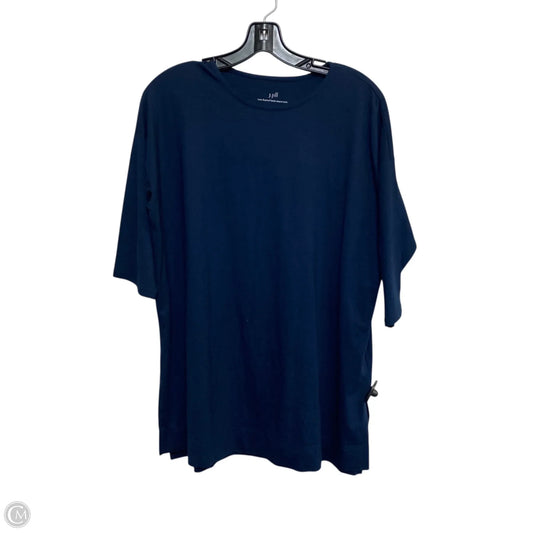Top 3/4 Sleeve Basic By J. Jill In Navy, Size: Mp