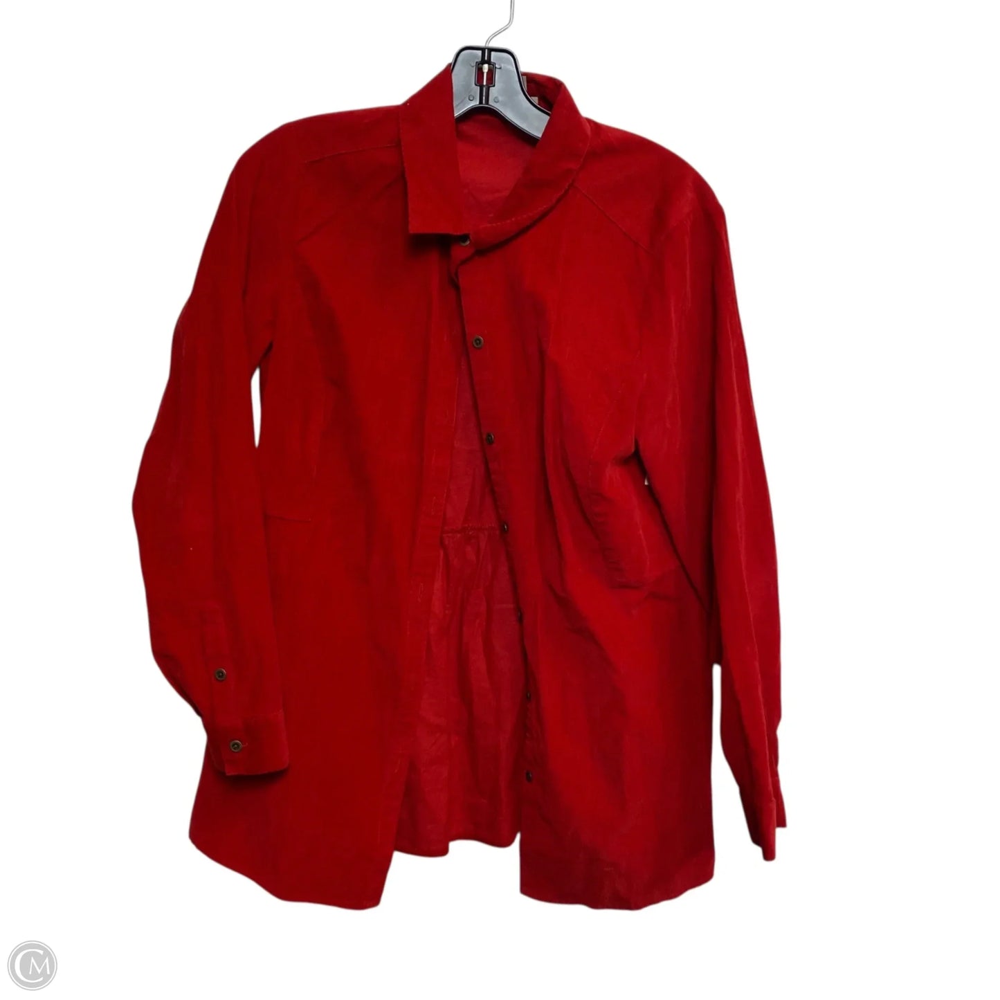Top Long Sleeve By J. Jill In Red, Size: Mp