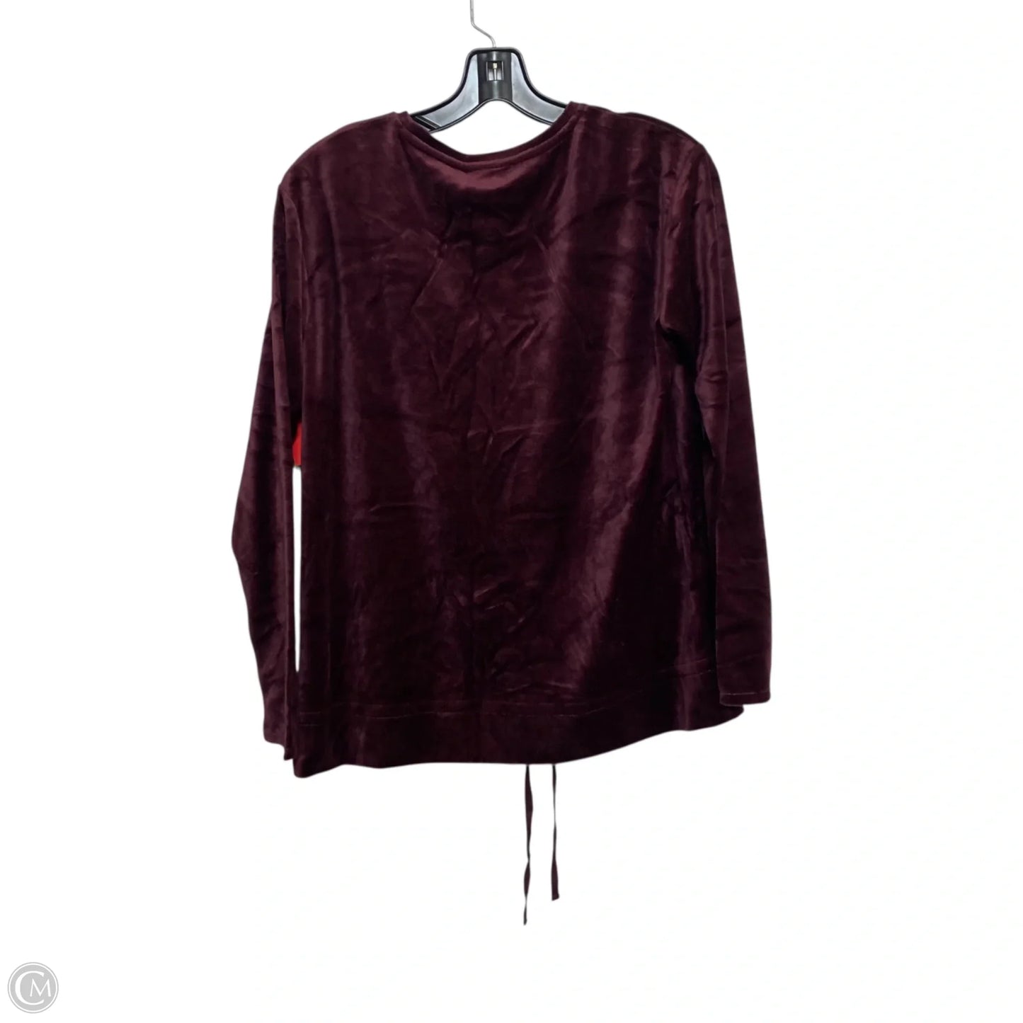 Top Long Sleeve By Pure Jill In Maroon, Size: S