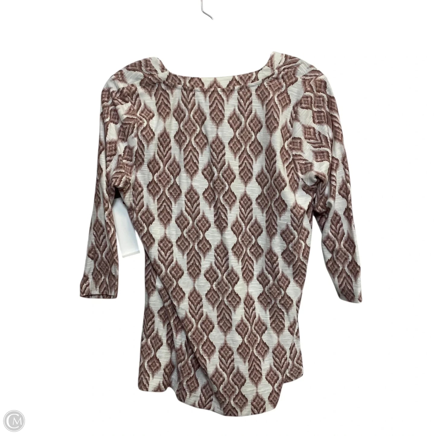 Top 3/4 Sleeve By Pure Jill In Cream & Pink, Size: Sp
