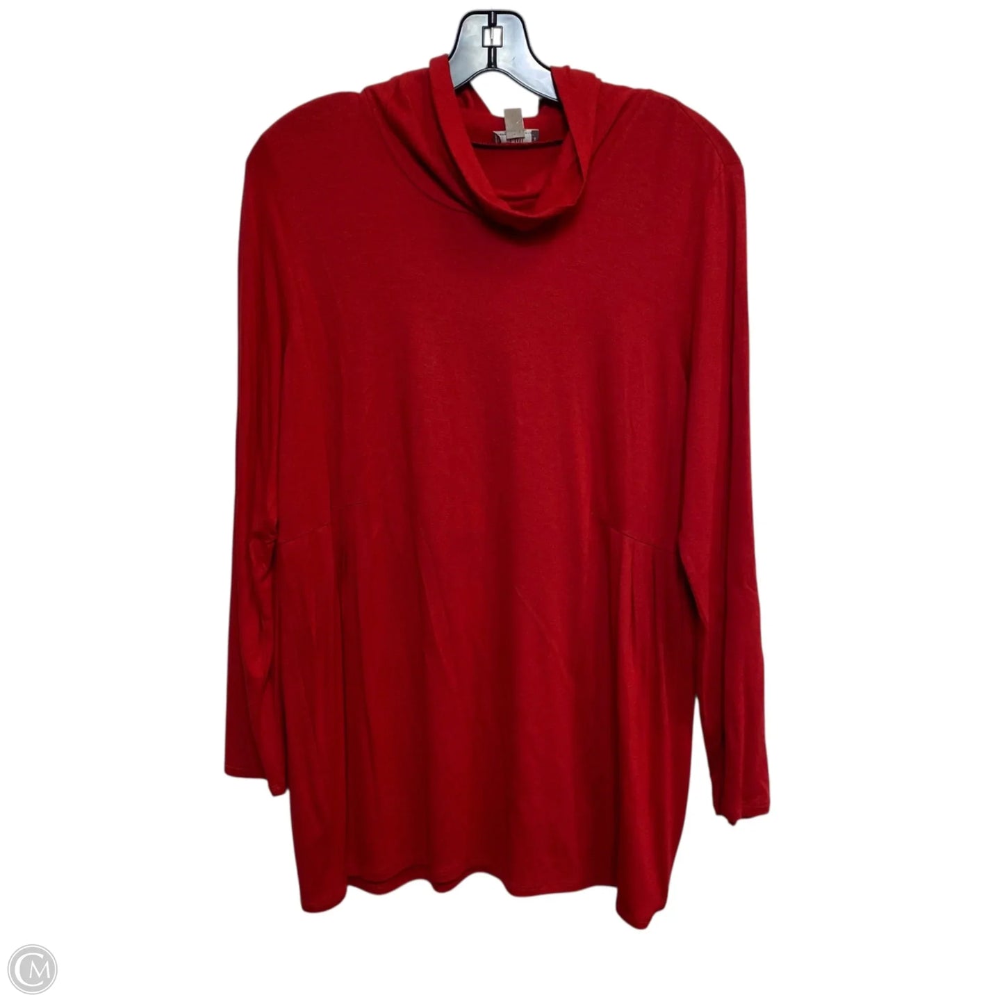 Top Long Sleeve By J. Jill In Red, Size: Mp