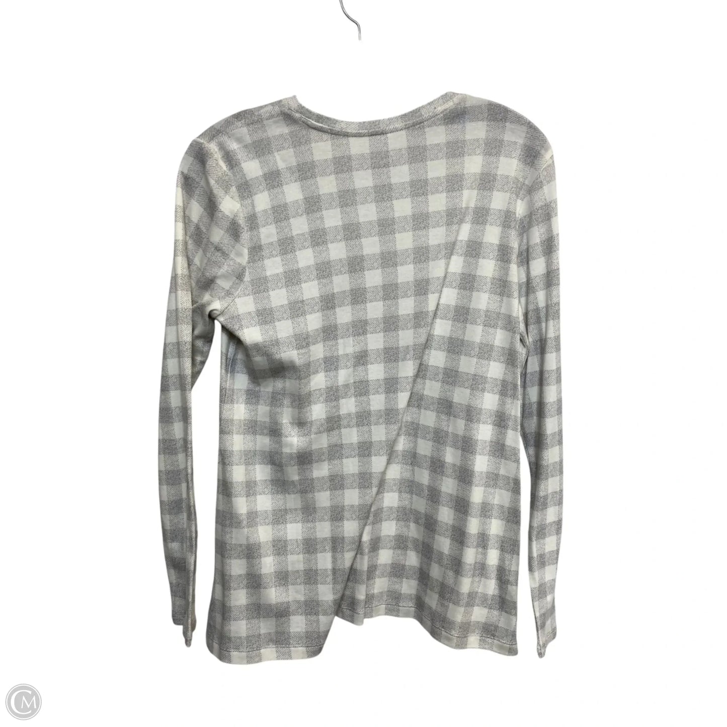 Top Long Sleeve Basic By J. Jill In Cream & Grey, Size: Mp