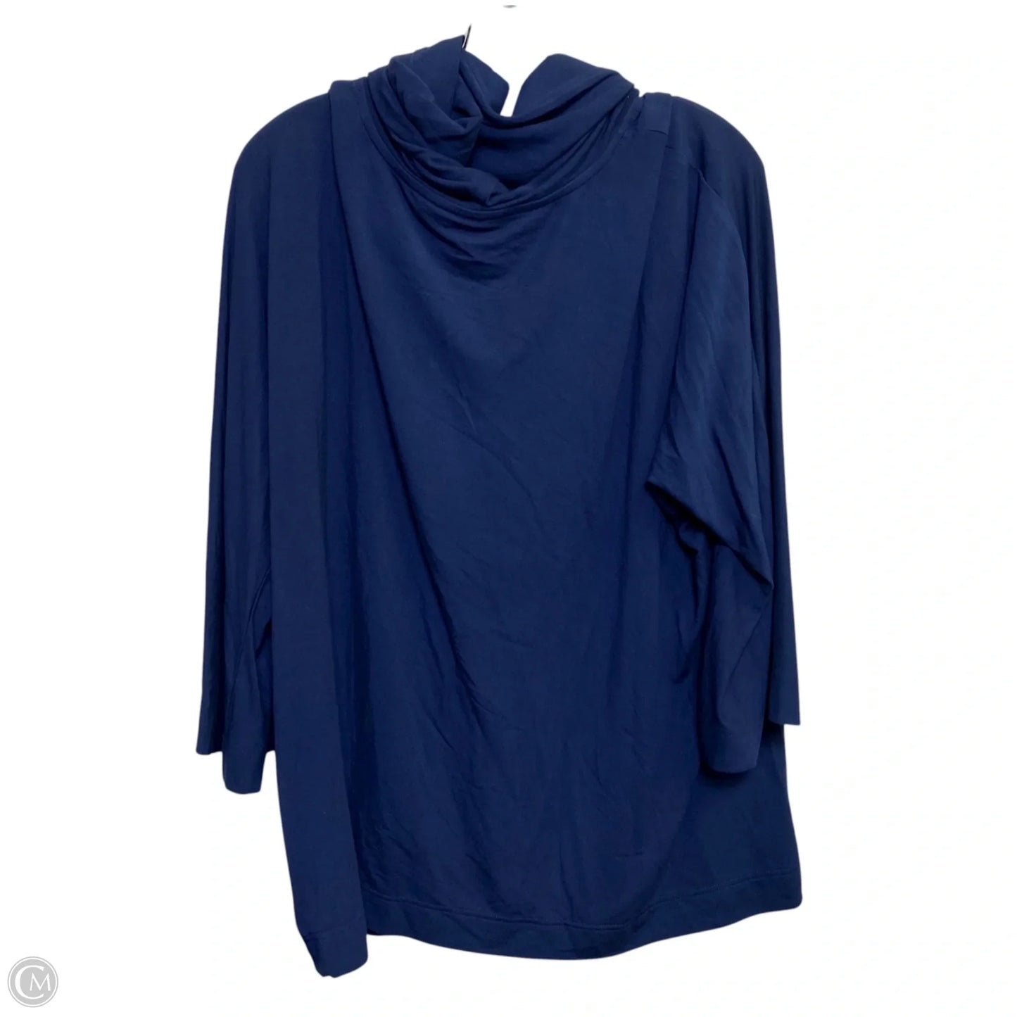 Top Long Sleeve By Zenergy By Chicos In Navy, Size: Xl