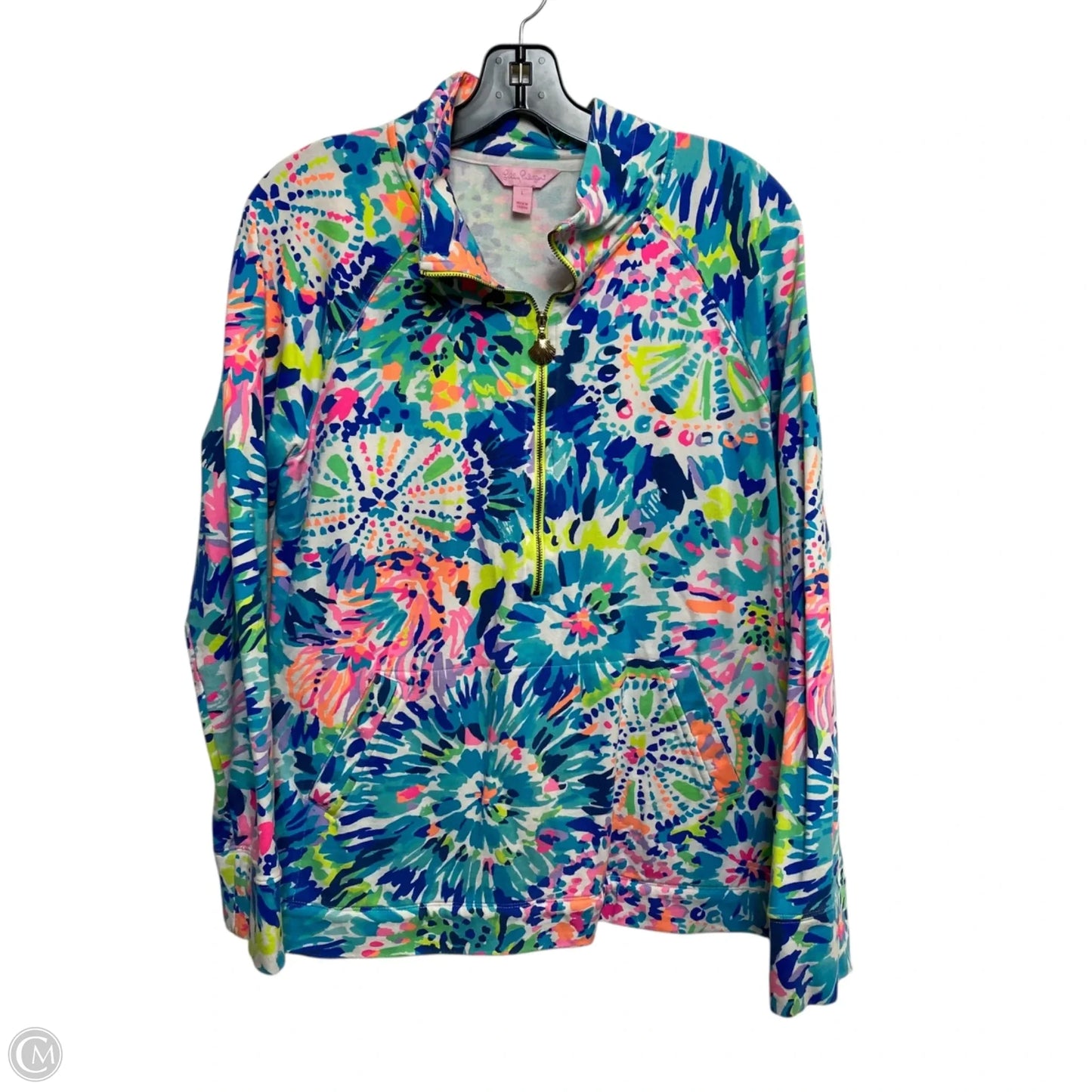 Top Long Sleeve Designer By Lilly Pulitzer In Multi-colored, Size: L
