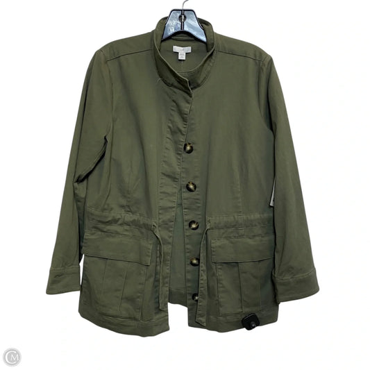 Jacket Utility By J. Jill In Green, Size: Sp
