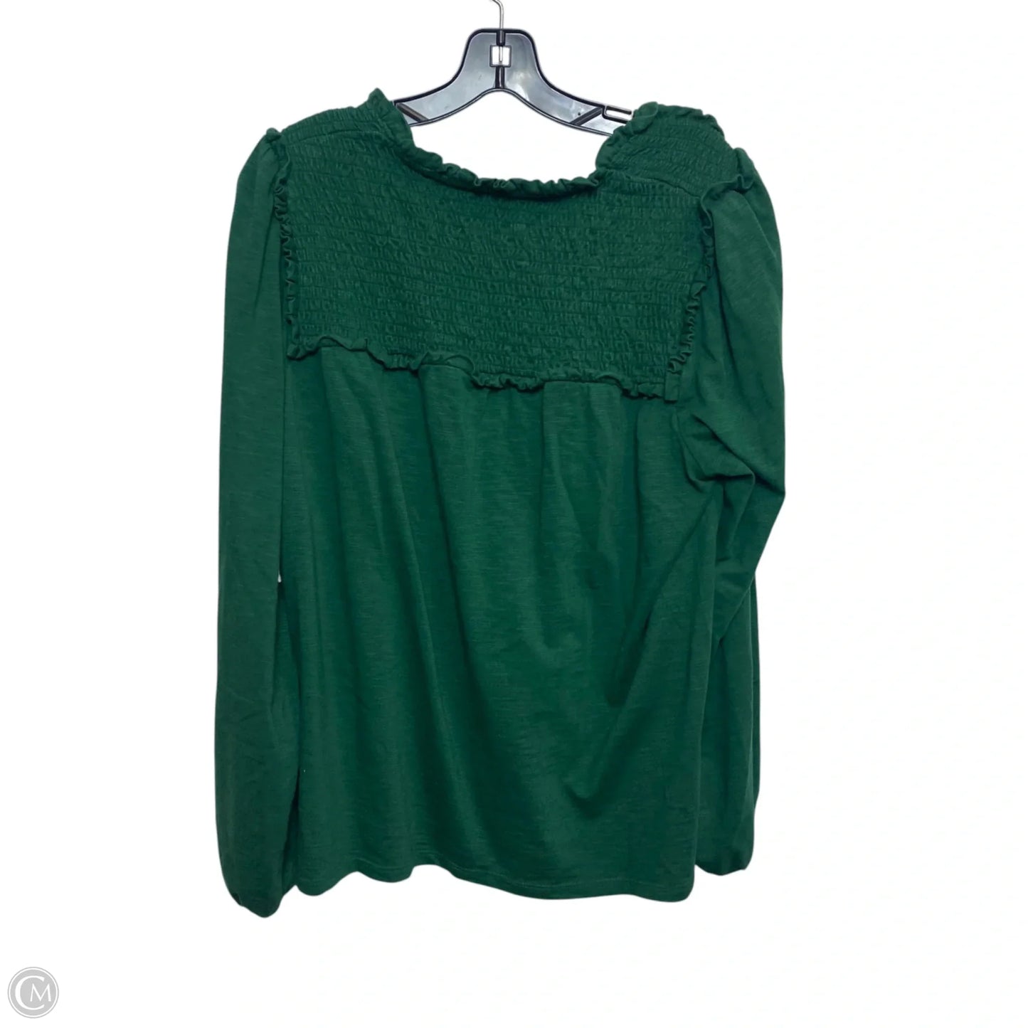 Top Long Sleeve By Crown And Ivy In Green, Size: Xl