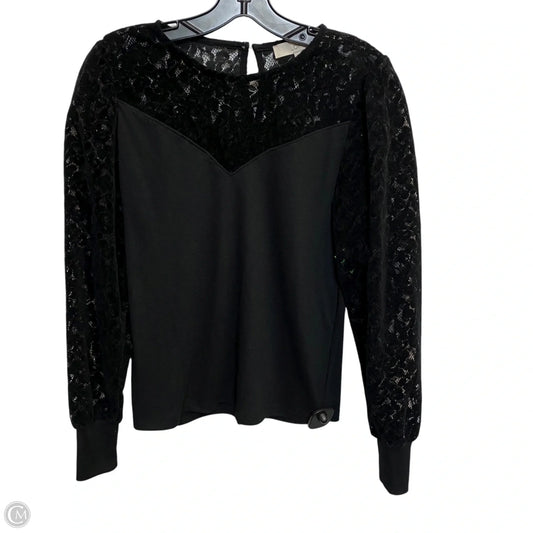 Top Long Sleeve By Loft In Black, Size: S