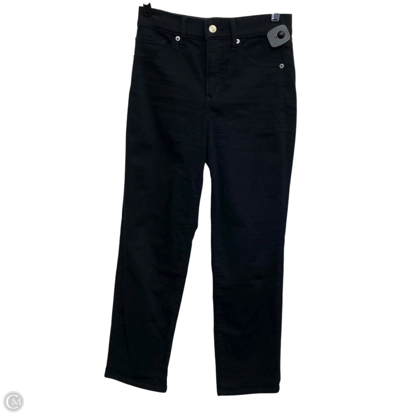 Jeans Straight By Express In Black Denim, Size: 0