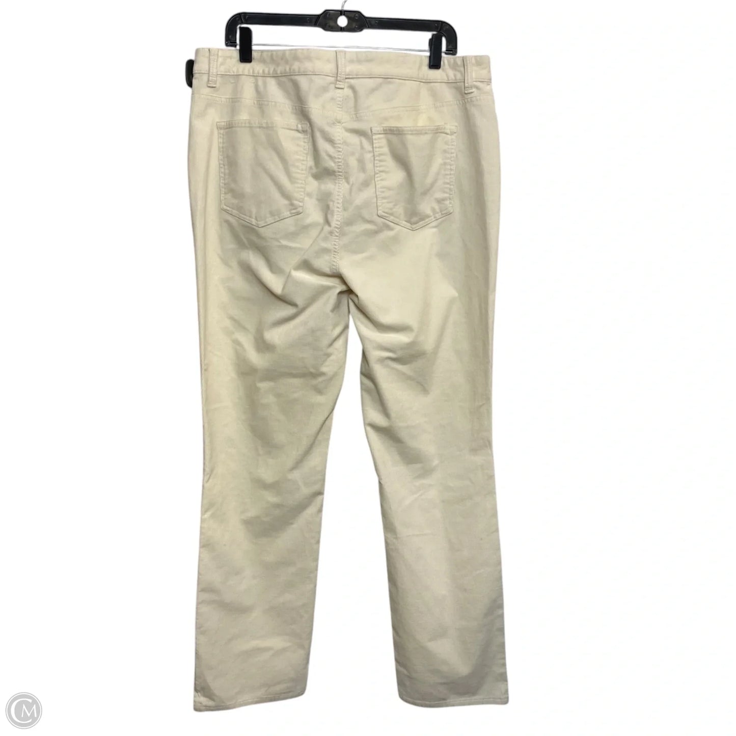 Pants Corduroy By Talbots In Cream, Size: 16