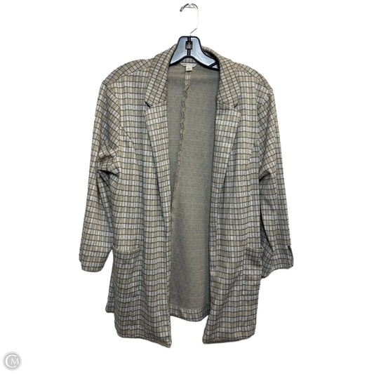 Blazer By Cato In Cream & Tan, Size: L